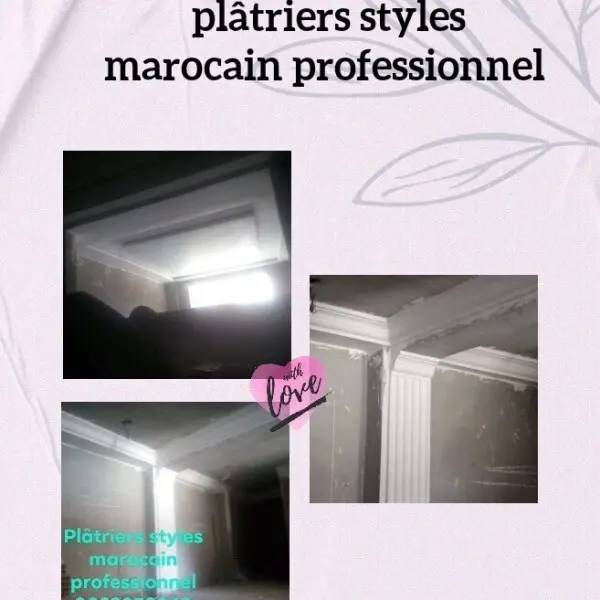 Plâtrier style marocain professionnel